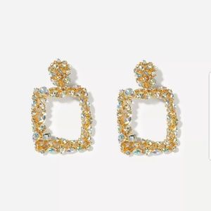 Crystal drop dangle earrings